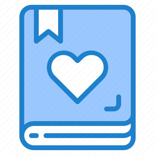 Book, love, valentine, heart, notebook icon - Download on Iconfinder