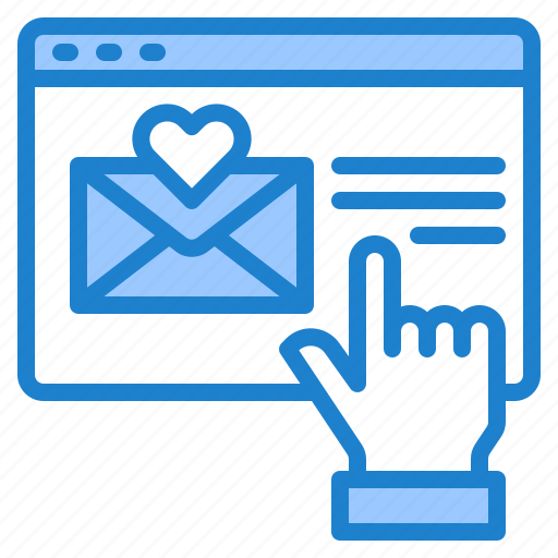 Email, mail, love, heart, hand icon - Download on Iconfinder