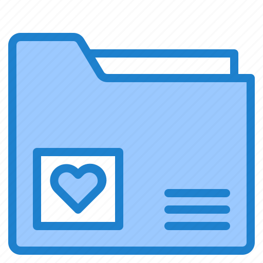 Folder, love, romance, heart, valentine icon - Download on Iconfinder