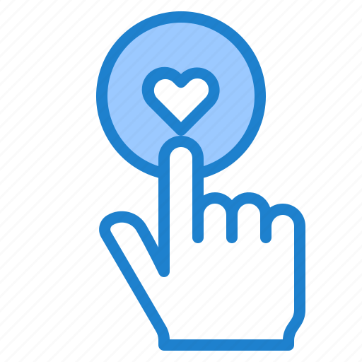 Love, valentine, heart, hand, botton icon - Download on Iconfinder