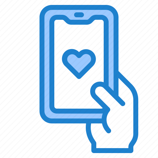Smartphone, love, hand, heart, mobilephone icon - Download on Iconfinder