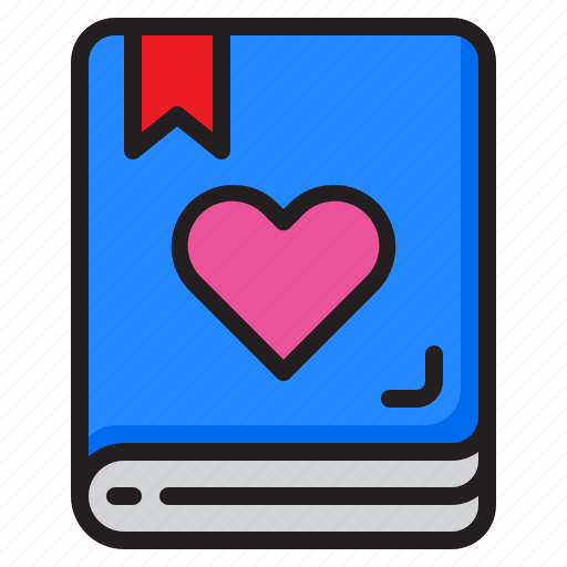 Book, love, valentine, heart, notebook icon - Download on Iconfinder