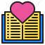 book, love, valentine, heart, romance 