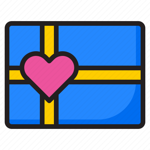 Gift, love, romance, heart, box icon - Download on Iconfinder