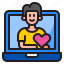 love, valentine, heart, romanctic, laptop 