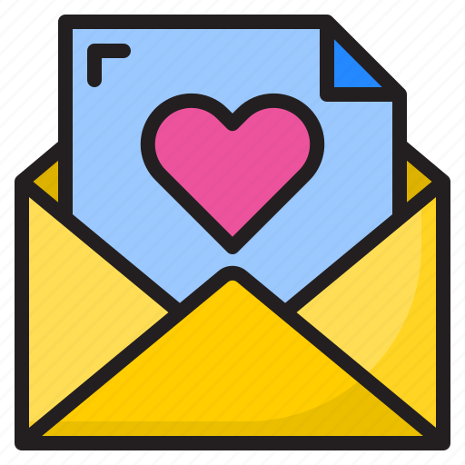 Mail, love, heart, valentine, letter icon - Download on Iconfinder