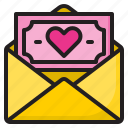 mail, love, heart, valentine, money
