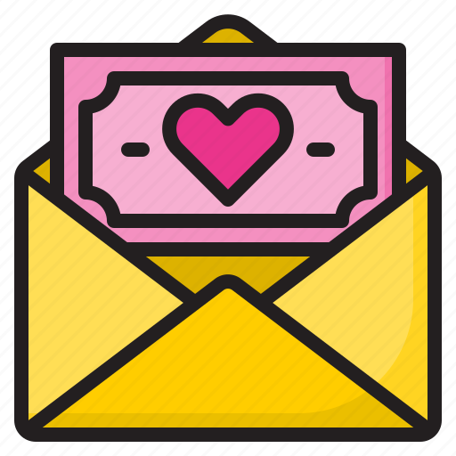 Mail, love, heart, valentine, money icon - Download on Iconfinder