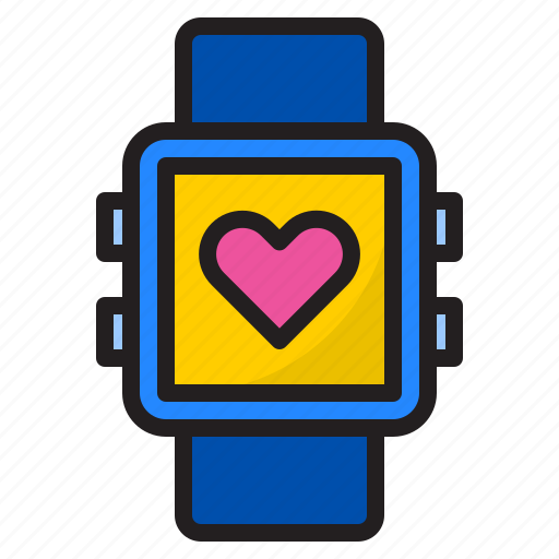 Smartwatch, love, valentine, heart, watch icon - Download on Iconfinder