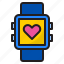 smartwatch, love, valentine, heart, watch 