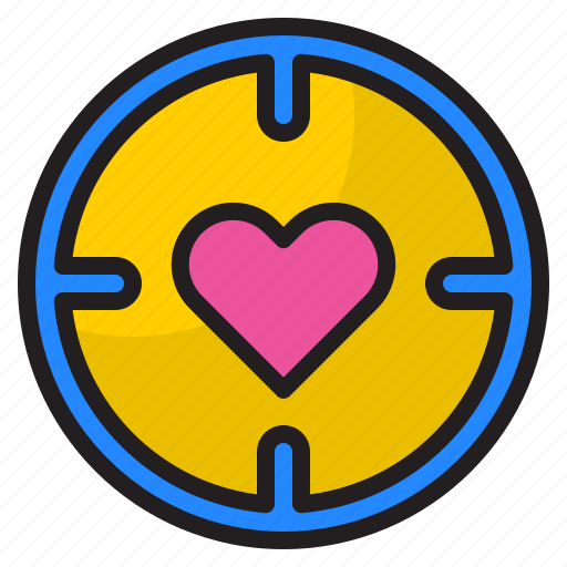 Target, love, heart, goal, valentine icon - Download on Iconfinder