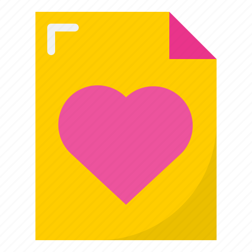 File, love, romance, heart, valentine icon - Download on Iconfinder