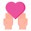 hand, love, valentine, heart, give
