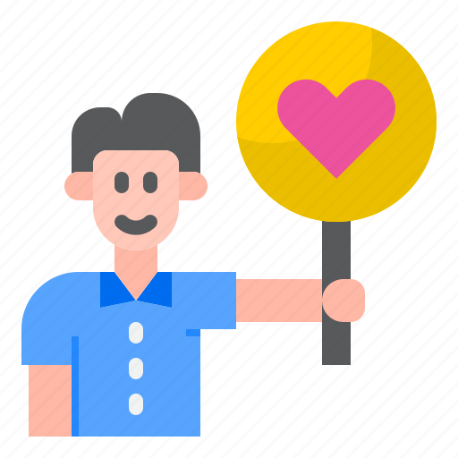 Love, valentine, heart, man, sign icon - Download on Iconfinder