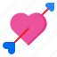 love, valentine, heart, romanctic, arrow 