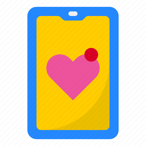 Smartphone, love, valentine, heart, mobilephone icon - Download on Iconfinder