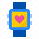 smartwatch, love, valentine, heart, watch