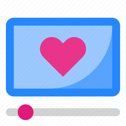 Video, love, romantic, heart, movie icon - Download on Iconfinder