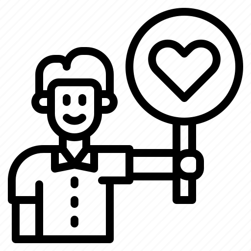 Love, valentine, heart, man, sign icon - Download on Iconfinder