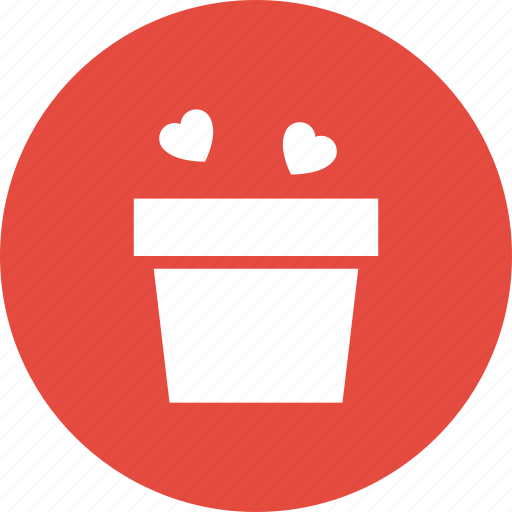 Decoration, flower, flowers, heart, love, pot icon - Download on Iconfinder