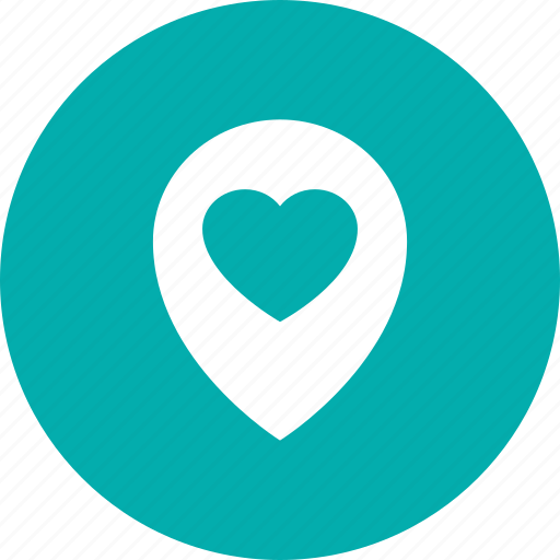 Heart, locator, pin, romance icon - Download on Iconfinder