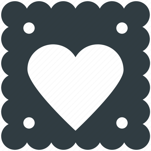 Cookie, dessert, food, heart sign, sweet icon - Download on Iconfinder