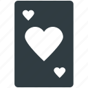 blackjack card, casino, game, heart, poker card