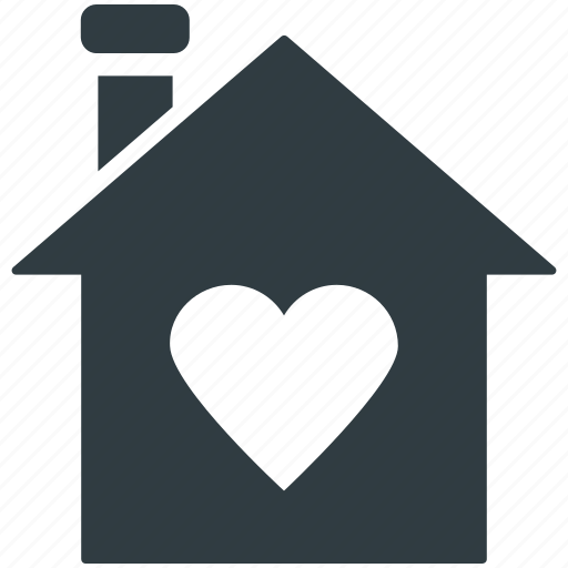 Happy family, happy home, heart sign, house, love home icon - Download on Iconfinder
