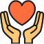 charity, day, donation, hand, heart, hold, love 