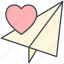 letter, love, love letter, love plane, papper plane, valentine, valentine&#x27;s day 