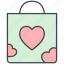 love, love bag, lovely, shopping bag, valentine, valentine&#x27;s day 