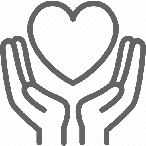 Celebration, charity, donation, hand, heart, hold, love icon - Download on Iconfinder