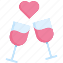 celebration, dinner, drink, love, romantic, valentine, wine
