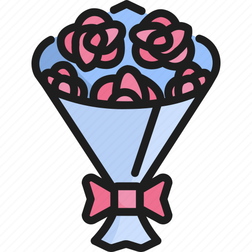 Blossom, bouquet, celebration, decoration, floral, flower, rose icon - Download on Iconfinder