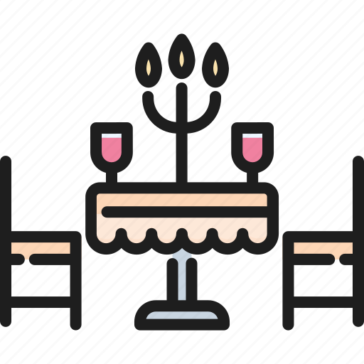 Candle, celebration, dinner, drink, love, romantic, wine icon - Download on Iconfinder