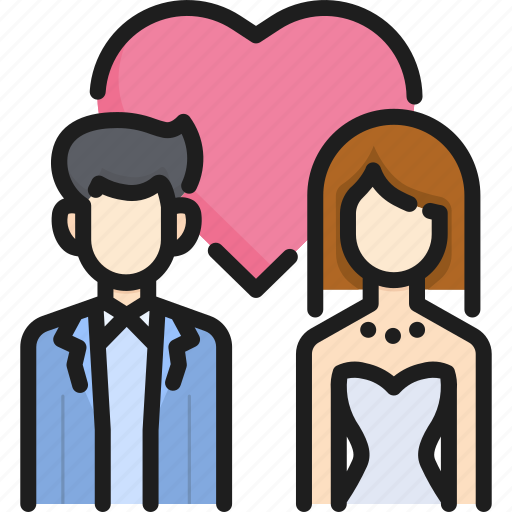 Bride, couple, female, love, male, marriage, wedding icon - Download on Iconfinder
