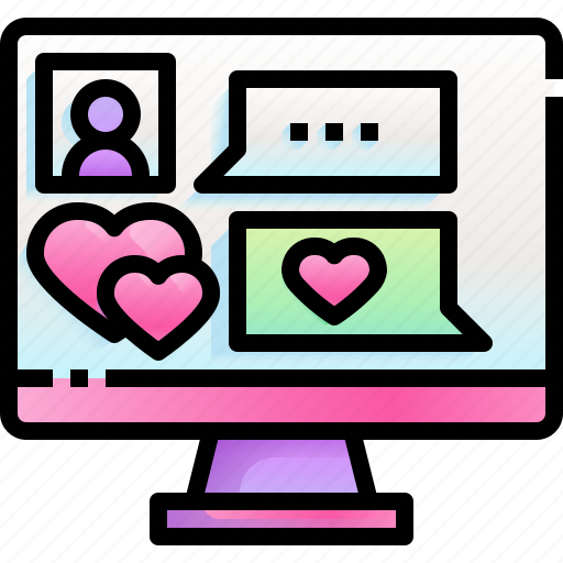 Chat, love, message, computer, dating, app icon - Download on Iconfinder