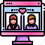 couple, user, computer, love, dating, app, browser 