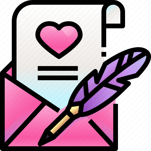 Letter, envelope, heart, romantic, love icon - Download on Iconfinder