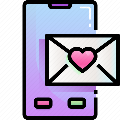 Love, message, romance, smartphone, heart icon - Download on Iconfinder