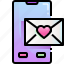 love, message, romance, smartphone, heart 