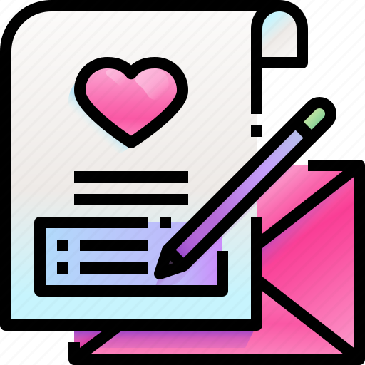 Writing, love, romance, communications, letter icon - Download on Iconfinder
