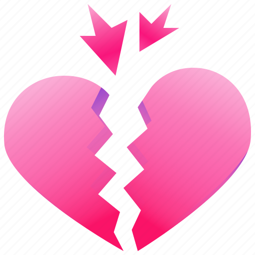 Broken, heart, hurt, relationship, dislike, love icon - Download on Iconfinder