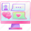 chat, love, message, computer, dating, app 