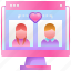 couple, user, computer, love, dating, app, browser 