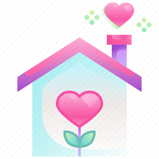 Home, heart, love, building, real, estate icon - Download on Iconfinder