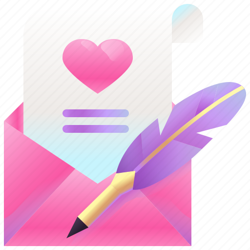 Letter, envelope, heart, romantic, love icon - Download on Iconfinder