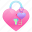 padlock, love, lock, heart, shaped, romantic 