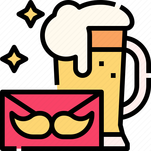 Beer, mug, letter, mustache icon - Download on Iconfinder