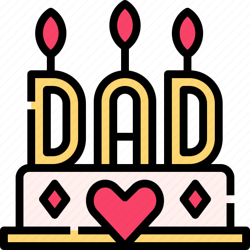 Cake, dad, father, party, birthday icon - Download on Iconfinder